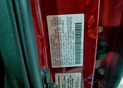 2024 Honda Passport Trail Sport z USA, uszkodzony, nr VIN 5FNYF8H64RB003135